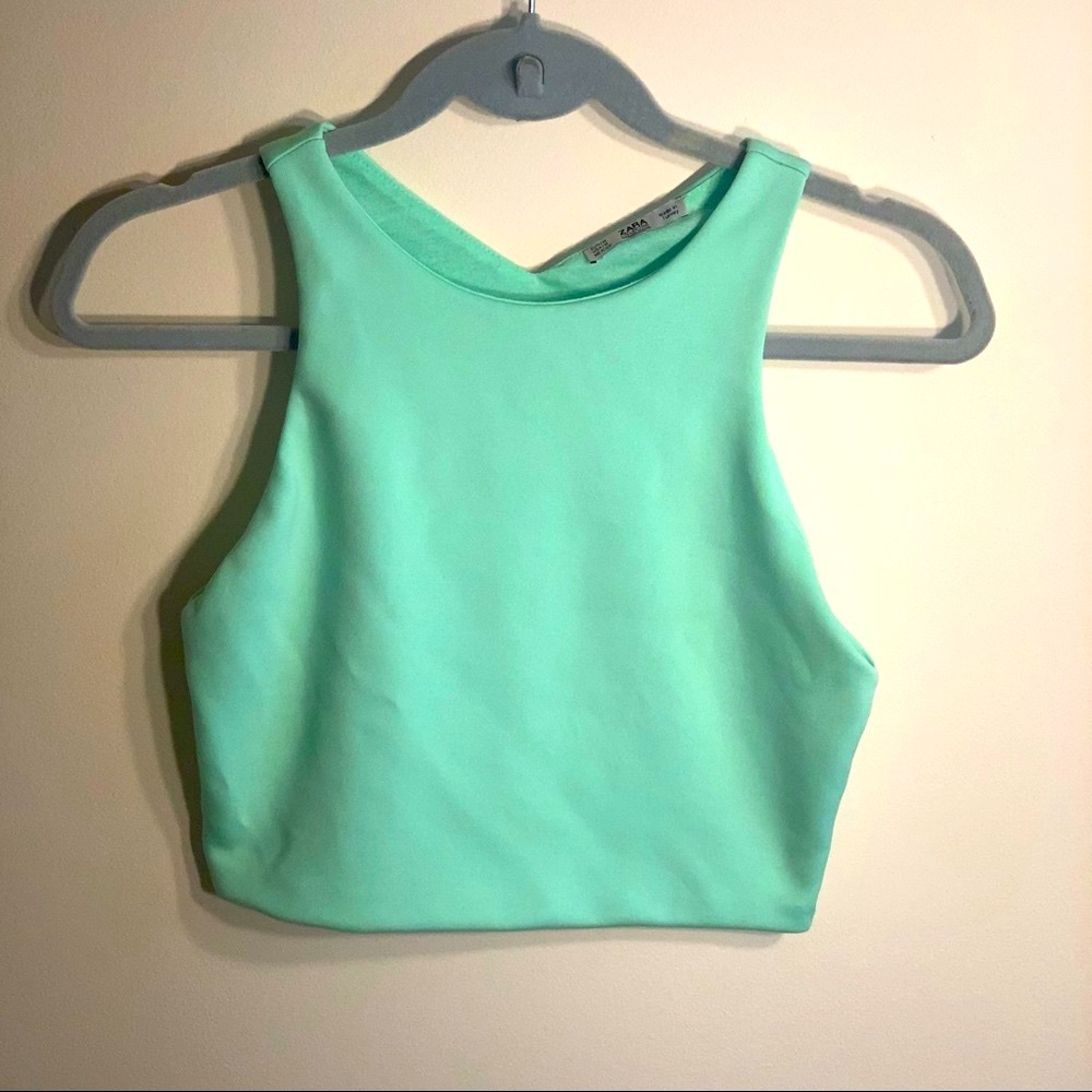 Zara Mint Green Crop Top